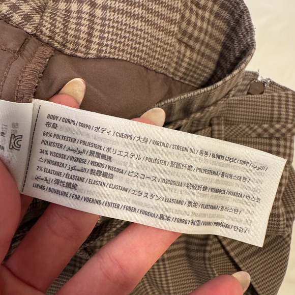 Hollister Brown Plaid Pleated Mini Skirt - Picture 7 of 12